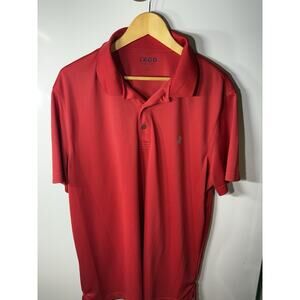 Izod Golf Men's XL Fiery Red Short Sleeve Polo Shirt